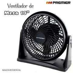 PREMIER - Ventilador de Mesa de 10”- Negro