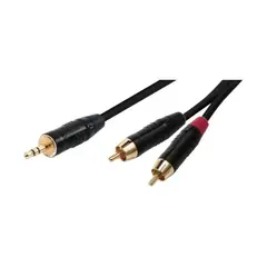GENERICO - Cable Mini Plug Stereo 3.5MM a 2 Plug Rca 3M Soundking