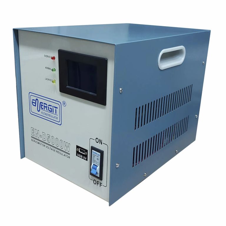 ESTABILIZADOR SERVOMOTOR 5000W 5KVA 220V DIGITAL - ENERGIT