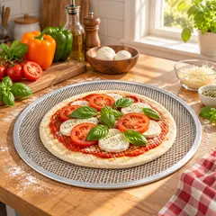 TIGERBEE - Rejilla de Aluminio para Pizza de 46cm