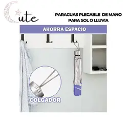 GENERICO - PARAGUAS PLEGABLE SOMBRILLA DE MANO