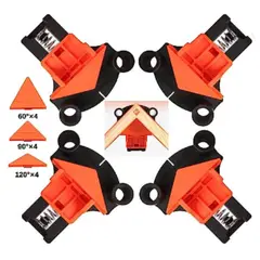 GENERICO - SET DE 4 PRENSAS DE RESORTE PARA ESQUINAS DE 60/90/120° - CARPINTERIA