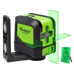 HUEPAR - NIVEL LÁSER 9011G 2 LINEAS LUZ VERDE Y SOPORTE MAGNÉTICO