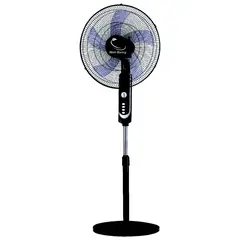 WELL BEING - Ventilador 18” de Pedestal Silencioso y Eficiente