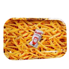 GENERICO - BANDEJA DE METAL RAW FRENCH FRIES 27,5 X 17,5 CM MEDIANA
