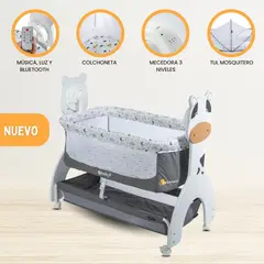 EBABY - Cuna Colecho para Bebe «AURA» Gray