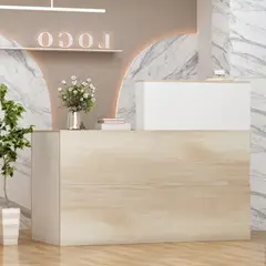 TU MESITA - Escritorio Counter para Recepción Moderno Mike 140cm