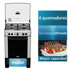 MABE - Cocina 4 hornillas Encendido Electrico CMP6014AG0
