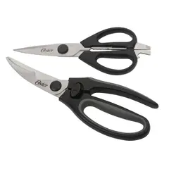 OSTER - Juego de 2 Tijeras de Cocina Huxford Acero Inox