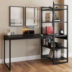 TU MESITA - Escritorio práctico tipo Industrial Magno color Negro