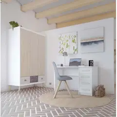 NACION MUEBLES - Escritorio para ordenador 4 cajones LIA