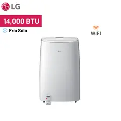 LG - Aire Acondicionado Portátil LG 14000 BTU Inverter Frío Solo con WiFi