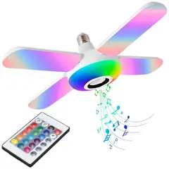MINARI - Foco Parlante Rgb Luz Led Multicolor 4 Aspas con Bluetooth 50 G50