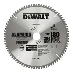 DEWALT - Disco para Aluminio 10 80T DWA03210