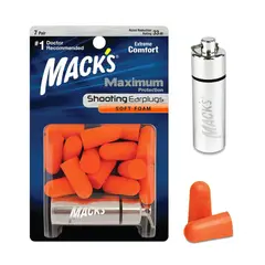 GENERICO - Tapón de Oídos  para ruidos fuertes Herramientas, Disparos, Viajes, Dormir Reducciòn 33dB - MACKS