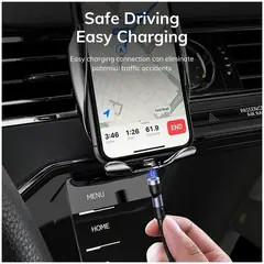 GENERICO - Cable de carga magnética 3 en 1, AUTO USB / tipo C / tipo iphone