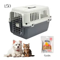 GENERICO - Kennel Transportador L50 Jaula Gatos y Perros