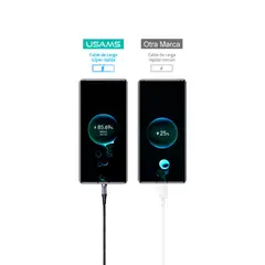 USAMS - Cable ICY USB a Type-C 66W Blanco