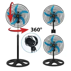 GENERICO - Ventilador Industrial 3 En 1 45Cm Orbital 360° 5 Aspas