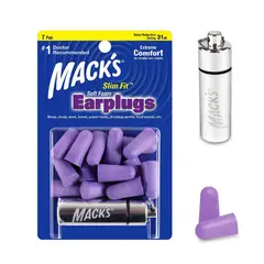 GENERICO - Tapón para Oídos Pequeños Antiruido Dormir Viajar Conciertos LILA 14ud - MACKS