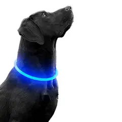 GENERICO - COLLAR LED PARA MASCOTAS RECARGABLE POR USB