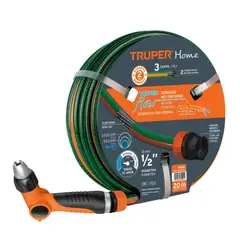 TRUPER - Manguera de Riego 20 Metros + Pistola de riego 2 funciones
