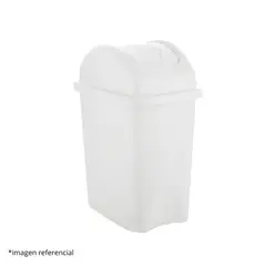 DISA SOLUCIONES ECOEFICIENTES - PAPELERA VAIVEN BLANCO 10 L