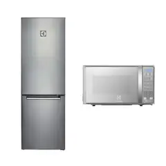 ELECTROLUX - Combo Refrigeradora 310L Gris ERT32G2KSQS Microondas 20L EMDO20S2GSRUG
