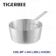TIGERBEE - CACEROLA DE ALUMINIO DE 23CM CON TAPA Y MANGO DE SILICONA