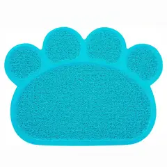 CAT OH - Salida de Arenero con Forma de Huella 30×40 - CELESTE