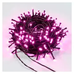GENERICO - Luces para Árbol 100 Led 5 Secuencias Color rosado 100