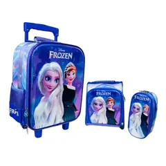 GENERICO - MOCHILA MALETA ESCOLAR MISSI DE 4 RUEDAS FROZEN