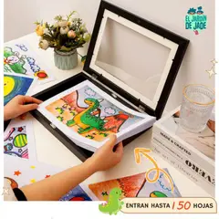 GENERICO - Marco Mágico para dibujos A4 Negro JARDIN DE JADE
