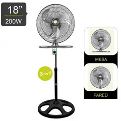 BOSSKO - Ventilador 3 en 1 BK-8218VING 200WATTS