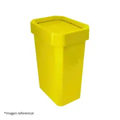 DISA SOLUCIONES ECOEFICIENTES - PAPELERA VAIVEN AMARILLO 26 LITROS