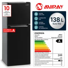 MIRAY - Refrigeradora Miray RM-138H Eurofrío 138L Silver