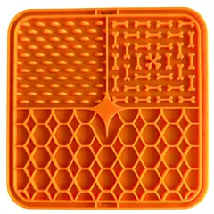 GENERICO - Licky Mat interactivo para perros y gatos NARANJA