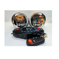 GENERICO - Parlante cafini para moto bluetooth con alarma Negro