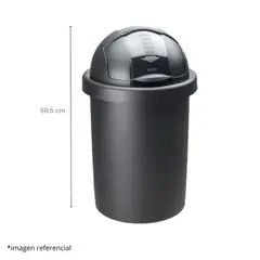 DISA SOLUCIONES ECOEFICIENTES - PAPELERA MEDIA LUNA 30 LITROS