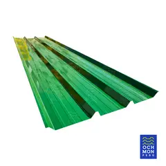 OCHMON PERU - Techos Metalicos Aluzinc TR4 verde 030mm de 105cm x 450cm de largo