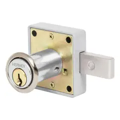 HERMEX - Chapa cerradura para mueble modelo 25 Cromo