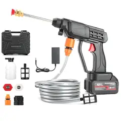 GENERICO - HIDROLAVADORA PORTATIL DE ALTA PRESION PARA AUTO 48 V