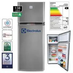 Electrolux - Refrigeradora 2 Puertas 138Lts ERT18G2HNI Gris