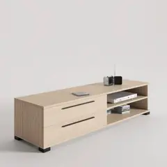 TU MESITA - Mueble para TV 2 cajones Greco color Haya
