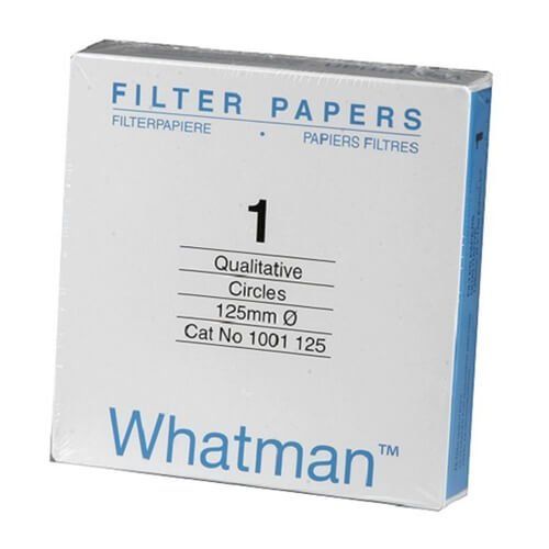 PAPEL FILTRO WHATMAN NUMERO 1 CAJA X 100 UNIDADES
