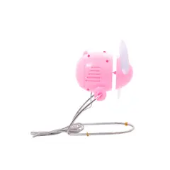 GENERICO - Ventilador de 2 Aspas USB Portátil Rosado