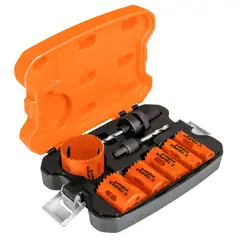 TRUPER - Juego de 11 brocasierras bimetálicas y 2 mandriles