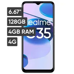 REALME - Celular C35 4GB RAM 128GB Glowing Black