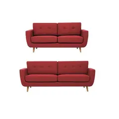 FABIANI HOME - Juego de Sala Vintage 3-2 SAM Fabiani Rojo