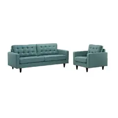 FABIANI HOME - Juego de Sala LINDA 3-1 Vintage Fabiani Aqua